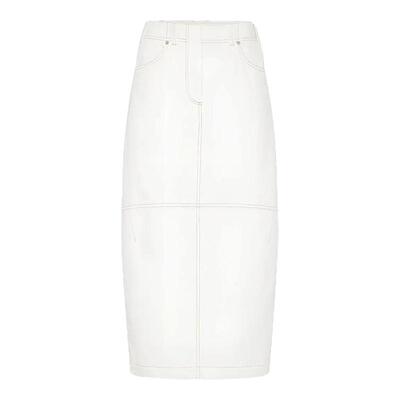 BC/Brunello Cucinelli 女士简约通勤直筒休闲半身裙银泰 301604