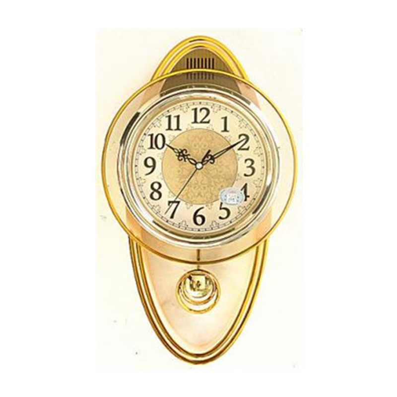 创意时尚个性欧式田园石英钟客厅静音挂钟康巴丝时钟表简约大壁钟