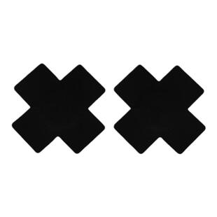 十字形一次性乳贴女黑色隐形胸贴爱心花形吊带睡衣用防走光饰品