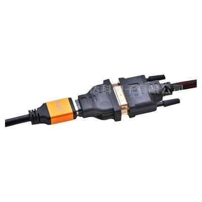 DVI母转HDMI母头dvi24+5高清延长连接直通游戏主机大屏接器双向