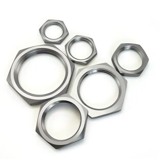 304 GB808不锈钢小六角特扁细牙螺母M5M6M8M10M12M14M16M20M24M30