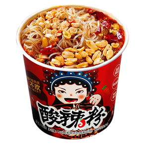 花间巷重庆酸辣粉桶装速食整箱免煮冲泡方便粉丝米线宿舍夜宵整箱