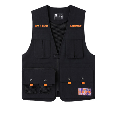 中国李宁正品夏季新款LNG联名款中国选手潮牌宽松单马甲LMDR001