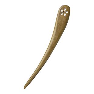 檀木儿童发张簪子古代汉服头饰高级感女盘发现代简约日常发詹木质