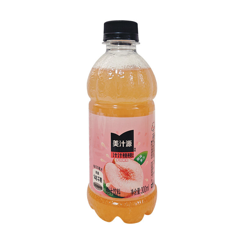 美汁源汁汁桃桃桃汁饮料300ml
