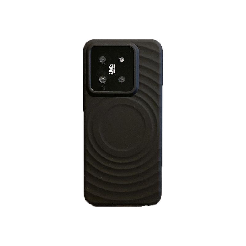 潮壳技波漾磁吸壳适用小米15pro手机壳小米13新款全包防摔软壳xiaomi14保护套波浪纹液态硅胶纯色锁甲简约