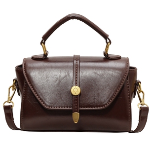 复古手提小方包包女式2026新款轻奢简约小众高级感小个子斜挎包女