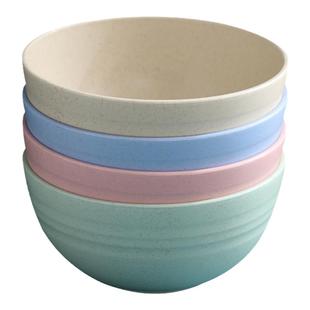 麦秸秆一次性碗塑料环保可降解食品级耐高温家用商用酒席野餐餐具