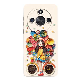 气球女孩适用荣耀x50手机壳honor新款x50gt液态硅胶x40的壳x30华为女x款版GT直屏防摔X50套曲屏男春天小清新