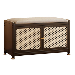 换鞋凳门口家用入户门可坐鞋柜收纳柜鞋架一体靠墙轻奢高级感软包