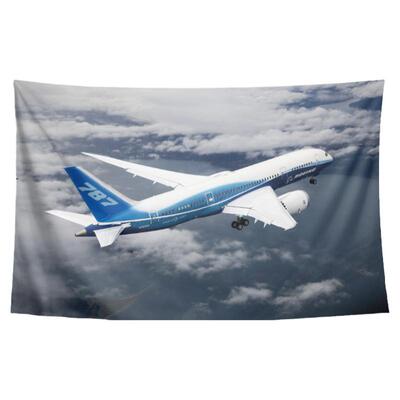 飞机风格周边装饰背景墙挂布挂毯