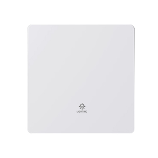 国际电工86型超薄哑光白色开关插座面板家用16A暗装一开单控5五孔