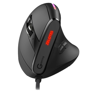 掌握者有线垂直鼠标办公个性竖握侧握式人体工学预防鼠标手可编程