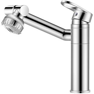 卫生间洗脸盆水龙头冷热台上面盆洗手池浴室柜双孔全铜旋转招财猫