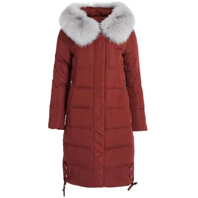 冬季中长款保暖大毛领羽绒服