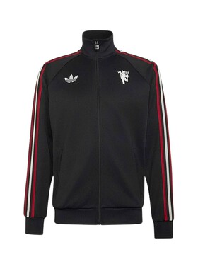 adidas阿迪达斯曼联足球休闲文化外套26春新款男针织夹克 JZ2230