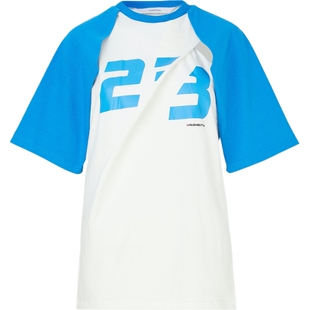 【折扣】Pushbutton 春夏女插肩袖印花棉质T恤