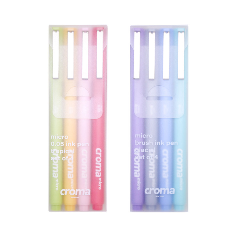 歌马croma新品彩色防水针管笔