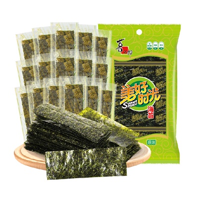 美好时光海苔片独立包装轻烘烤