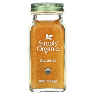 进口Simply Organic有机姜黄粉天然抗炎纯姜黄素肉桂黄金奶冲饮