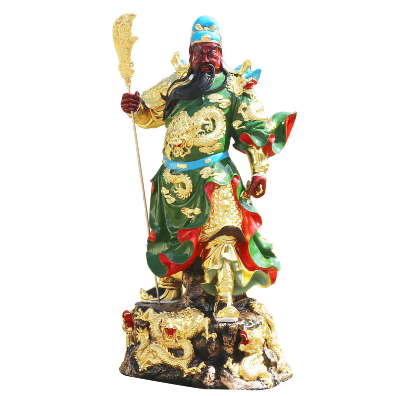 九龙武财神树脂关羽像