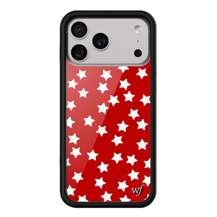 Wildflower红色星星手机壳适用苹果iPhone17/16/15/14/Pro/Max/Air硬壳全包保护套硅胶防摔欧美个性时尚wf