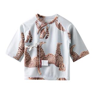 [指定暴富]aqpa爱帕婴儿半背衣莫代尔夏季薄款初生新生宝宝上衣萌