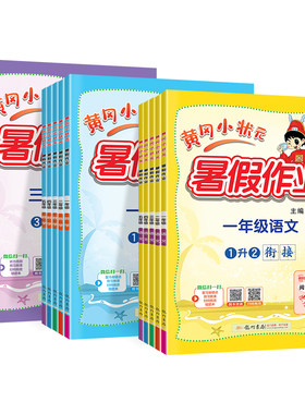 黄冈小状元暑假作业语文数学英语