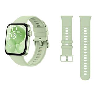 适用华为fit3表带硅胶watch fit4腕表带手环4pro手表带微波纹智能运动男女秋季新款原装替换官方同款时尚女款