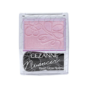 保税直发 日本CEZANNE倩丽单色浮雕高光腮红微细珠光显色粉紫色N2