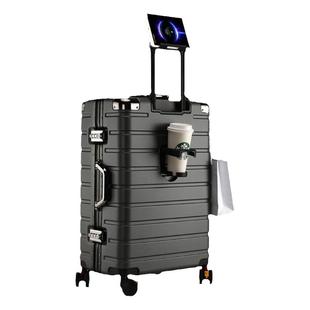 行李箱女铝框拉杆箱20寸小型登机箱24密码箱男生28静音万向轮皮箱