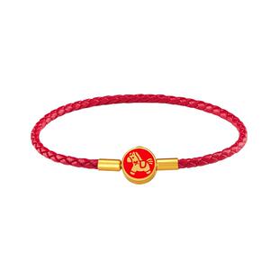 ROGO/月光本命年红手绳2026马年红绳手链福马转运珠皮绳新年礼物