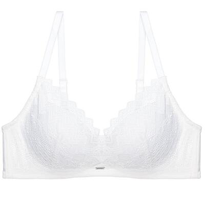 爱美丽无托聚拢蕾丝3/4中厚文胸