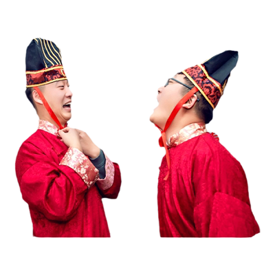 接亲堵门吃糖诸葛帽创意整蛊