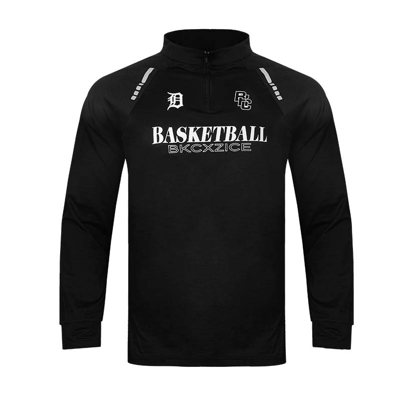 bkcxzice破冰正品美式立领投篮服长袖t恤训练服男篮球运动速干衣