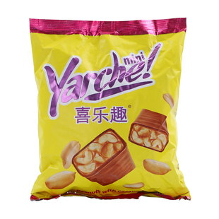 俄罗斯进口KDV黄花生果仁夹心巧克力糖果喜糖零食500g年货零食品