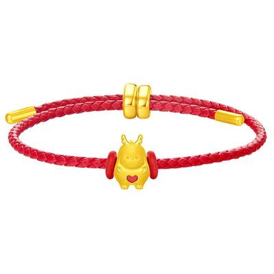 周大福SOINLOVE黄金龙转运珠