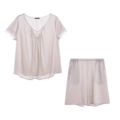 兰卡文LaClover浮光短袖短裤分身套睡衣轻奢CC46AF1