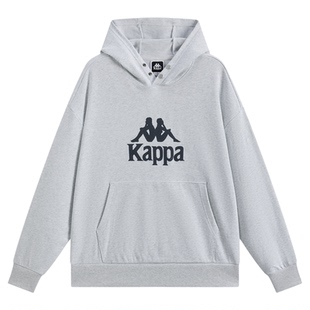 Kappa卡帕运动连帽卫衣女款春季新款情侣美式宽松套头帽衫男款潮