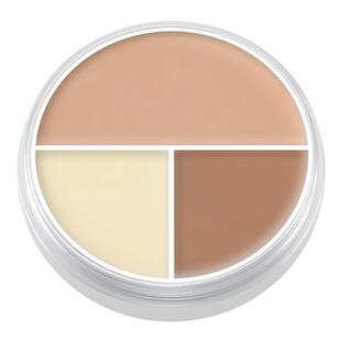 Kryolan德国面具歌剧魅影3色粉底膏立体塑颜高遮瑕轻妆感滋润保湿