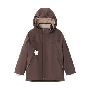 丹麦MINI A TURE童装25冬新男女中大童防风防水保暖夹克儿童外套