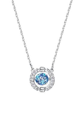 Swarovski跳动的心锁骨链