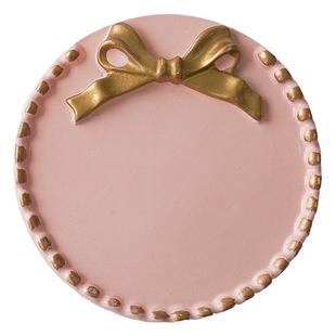 复古简约香薰蜡烛烛台托盘装饰树脂摆件创意欧式摄影道具圆形碟子