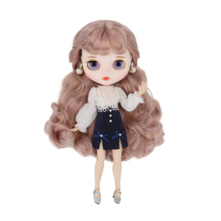 ICY DBS小布娃娃雪纺修身包臀连衣裙az丽佳ob24娃衣三件套