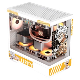 爱国者星璨岚海景房机箱主题定制UV打印360水冷MATX屏显版主机箱