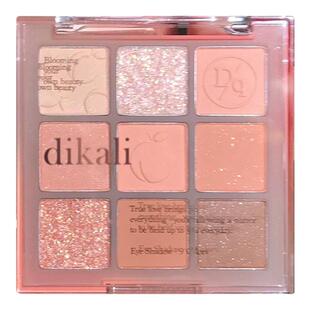 DIKALU清透奶油水蜜桃奶茶九色眼影盘粉橘色大地色日常淡妆秋冬色