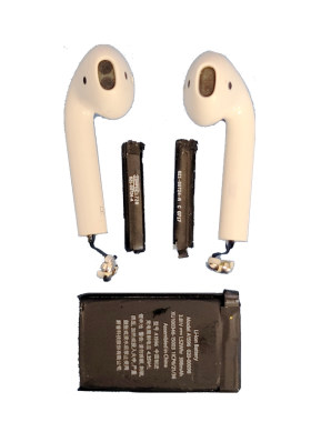 适用于苹果蓝牙耳机airpods电池
