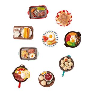 仿真食物冰箱贴早茶美食特色小吃创意立体磁吸贴文创装饰品冰箱贴