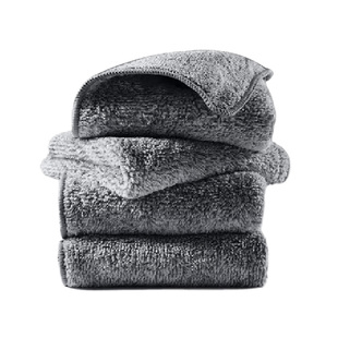 抹布厨房专用不易沾油不掉毛竹炭纤维清洁家用吸水毛巾家务洗碗布