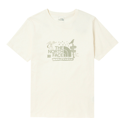 【自营】北面男女同款印花短袖T恤棉质户外透气上衣The NorthFace